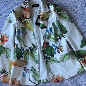Fashion Nova Vibrant Floral Blazer Poppy design Blazer